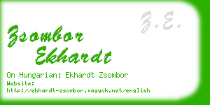 zsombor ekhardt business card